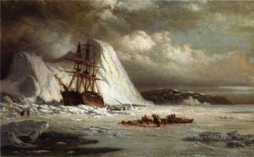 Barco atrapado en el hielo William Bradford Pinturas al óleo